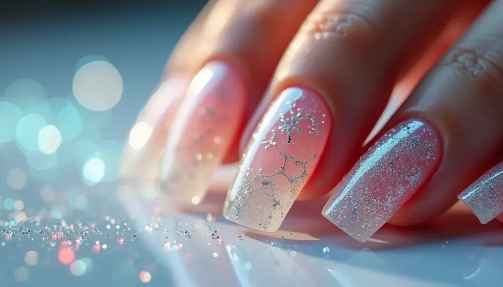 Unhas Transparentes com Glitter: 5 Designs Que Vão Brilhar em 2026